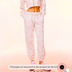 Love shack fancy lillia cotton bow sweatpant, brand new, never worn